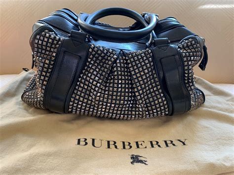 autentico in pelle burberry prorsum black knight studded bag|Burberry Prorsum Knight Bag .